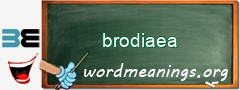 WordMeaning blackboard for brodiaea